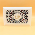 White wooden carved jewelry box